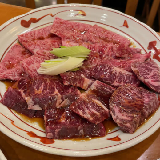 金龍　カルビとハラミ